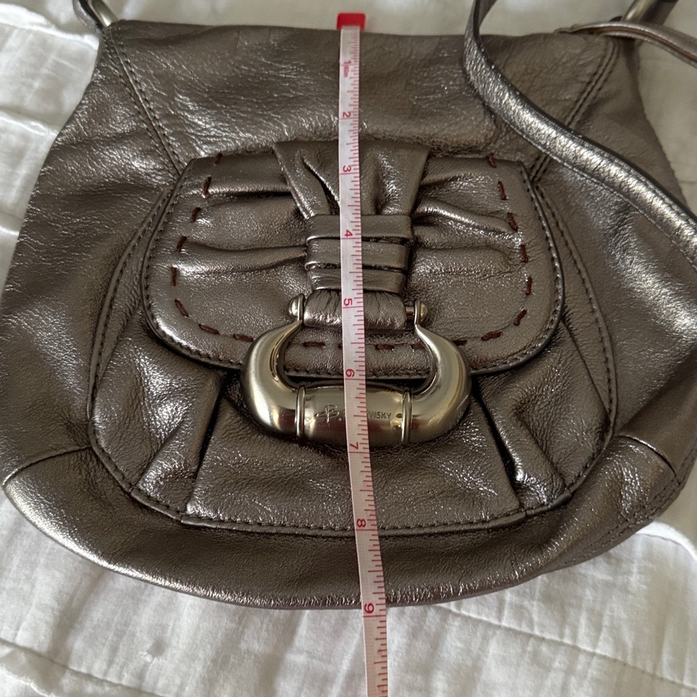 B. Makowsky Metallic Crossbody Bag - Picture 10 of 10